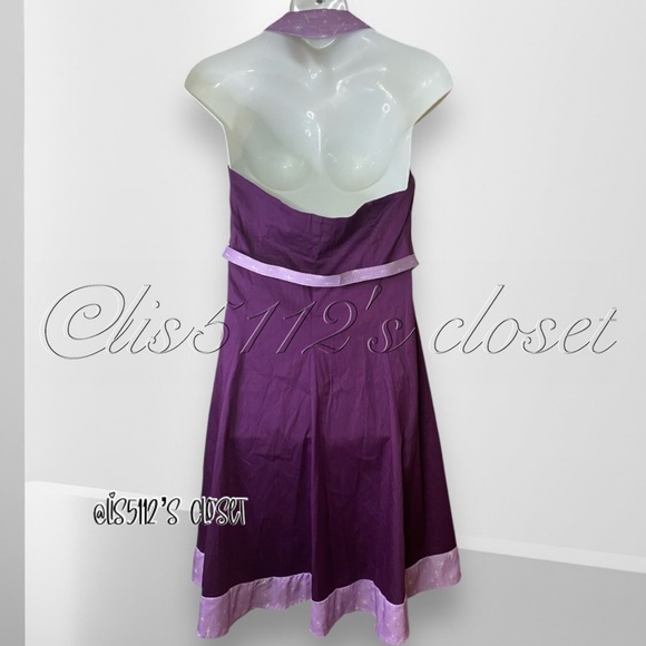 Unique Vintage The Jetsons Jane Purple 60's Retro Halter Pinup Swing Dress 1X 16 - Picture 8 of 16